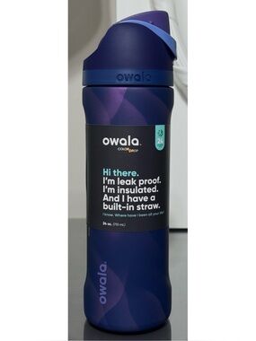 OWALA COLOR DROP “ARCTIC STORM” 24oz FreeSip Water Bottle
